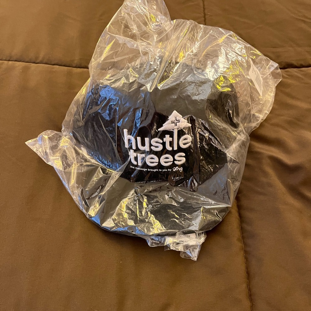 LRG Lifted Research Group Hustle Trees Adjustable Hat Black